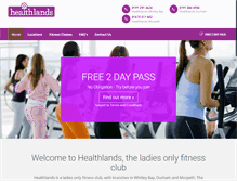 Tablet Screenshot of healthlands.co.uk