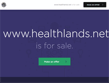 Tablet Screenshot of healthlands.net